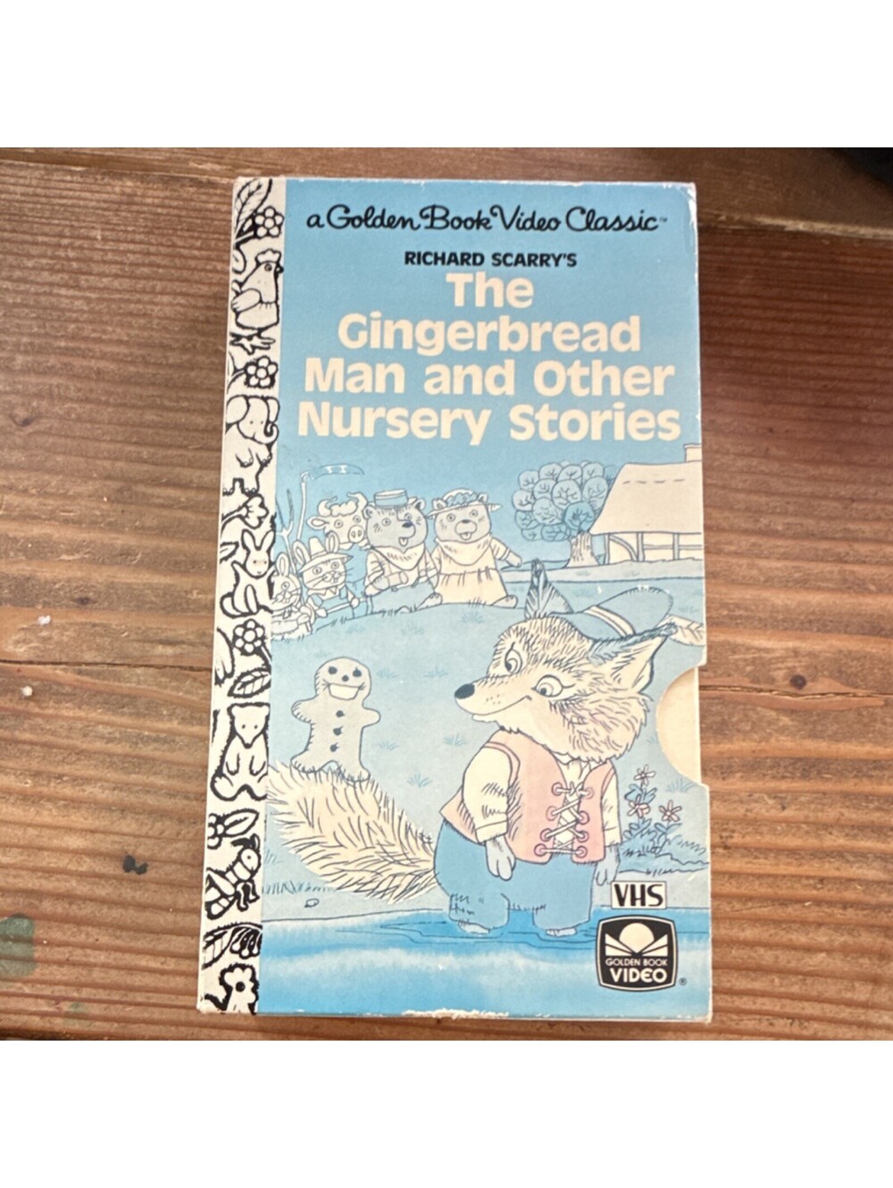 Golden Book Video The Gingerbread Man Nursery Stories VHS 1989 NTSC Animation